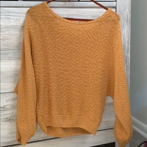 mustard yellow oversized sweater